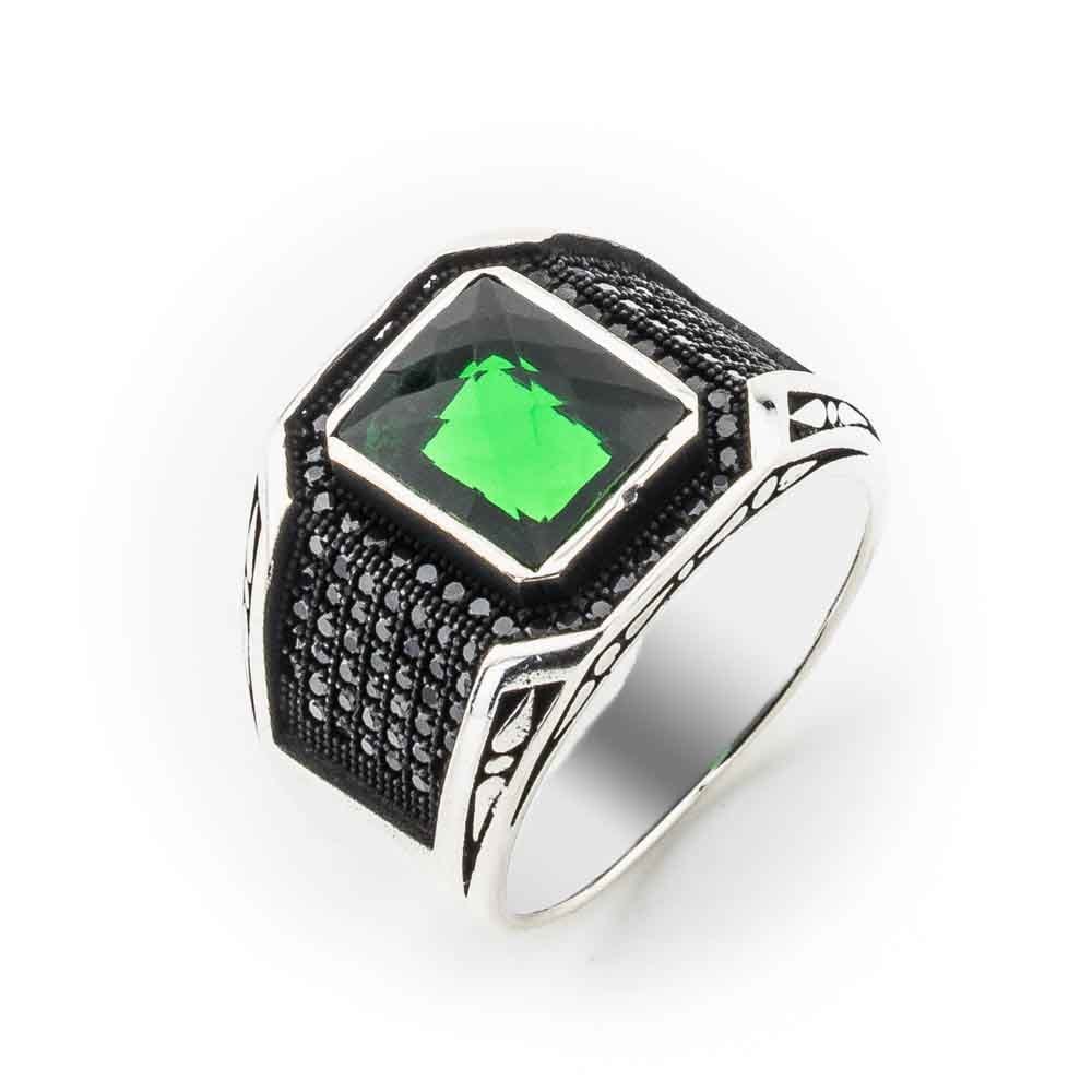 yesil-zirkon-tasli-gumus-erkek-yuzuk-3816