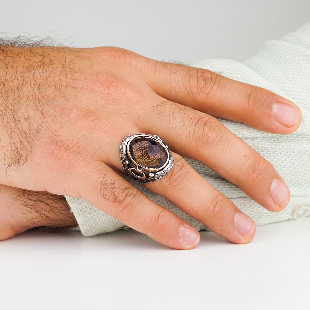 zultanit-tasli-ayyildiz-tasarimli-la-galibe-illallah-yazili-gumus-erkek-yuzuk-6241