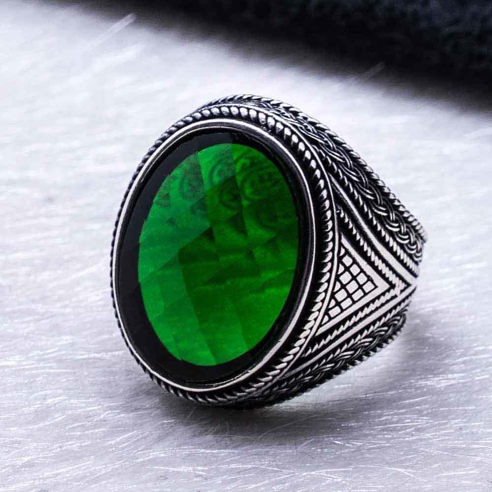 925-ayar-gumus-yesil-zirkon-tasli-erkek-yuzuk-model-6-7659